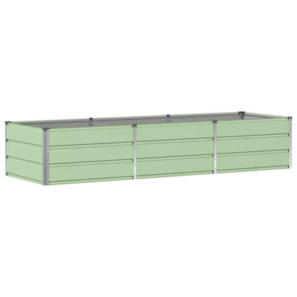 vidaXL Pflanzkübel Grün 240 x 80 x 45 cm Stahl