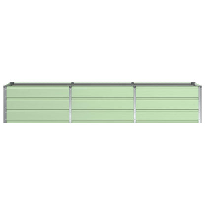 vidaXL Pflanzkübel Grün 240 x 80 x 45 cm Stahl