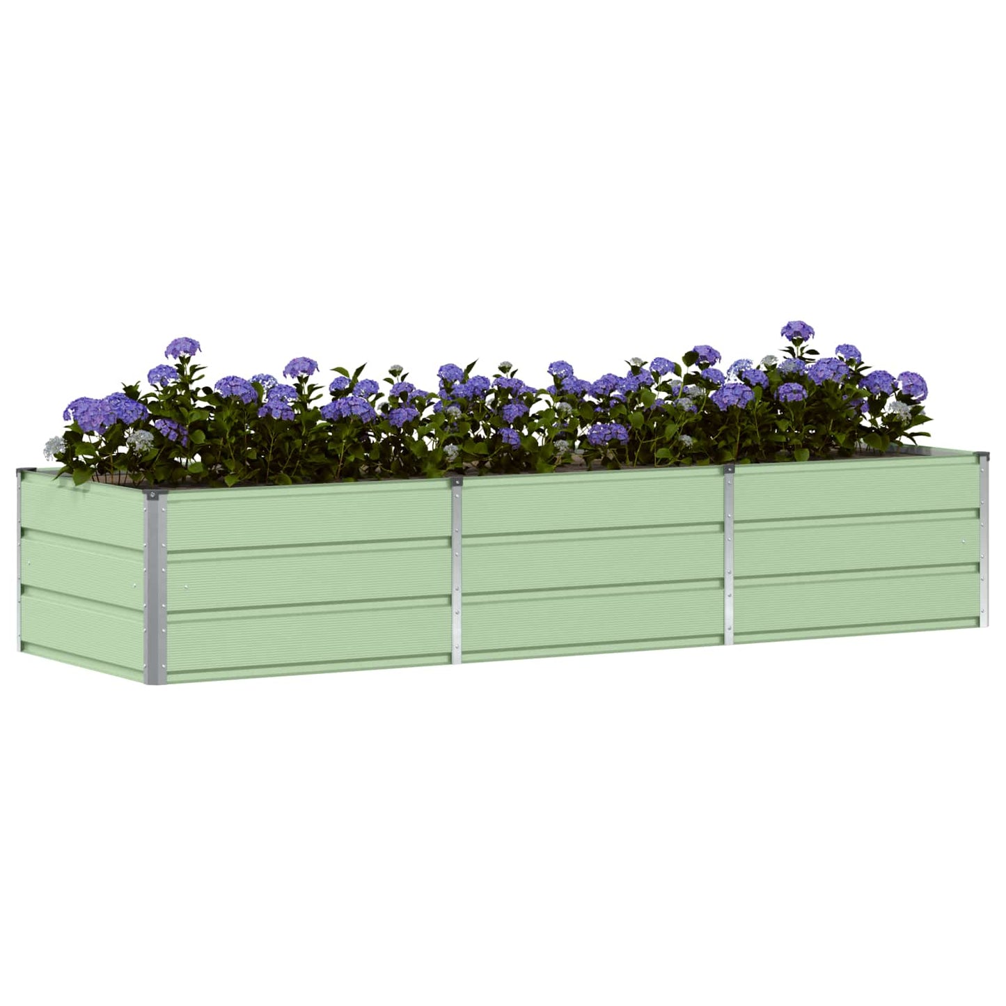 vidaXL Pflanzkübel Grün 240 x 80 x 45 cm Stahl