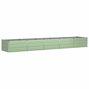 vidaXL Pflanzkübel Grün 400 x 80 x 45 cm Stahl