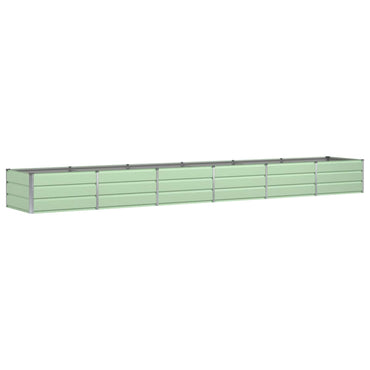 vidaXL Pflanzkübel Grün 480 x 80 x 45 cm Stahl
