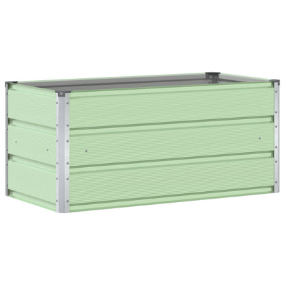 vidaXL Pflanzkübel Pastellgrün 100 x 50 x 45 cm Verzinkter Stahl
