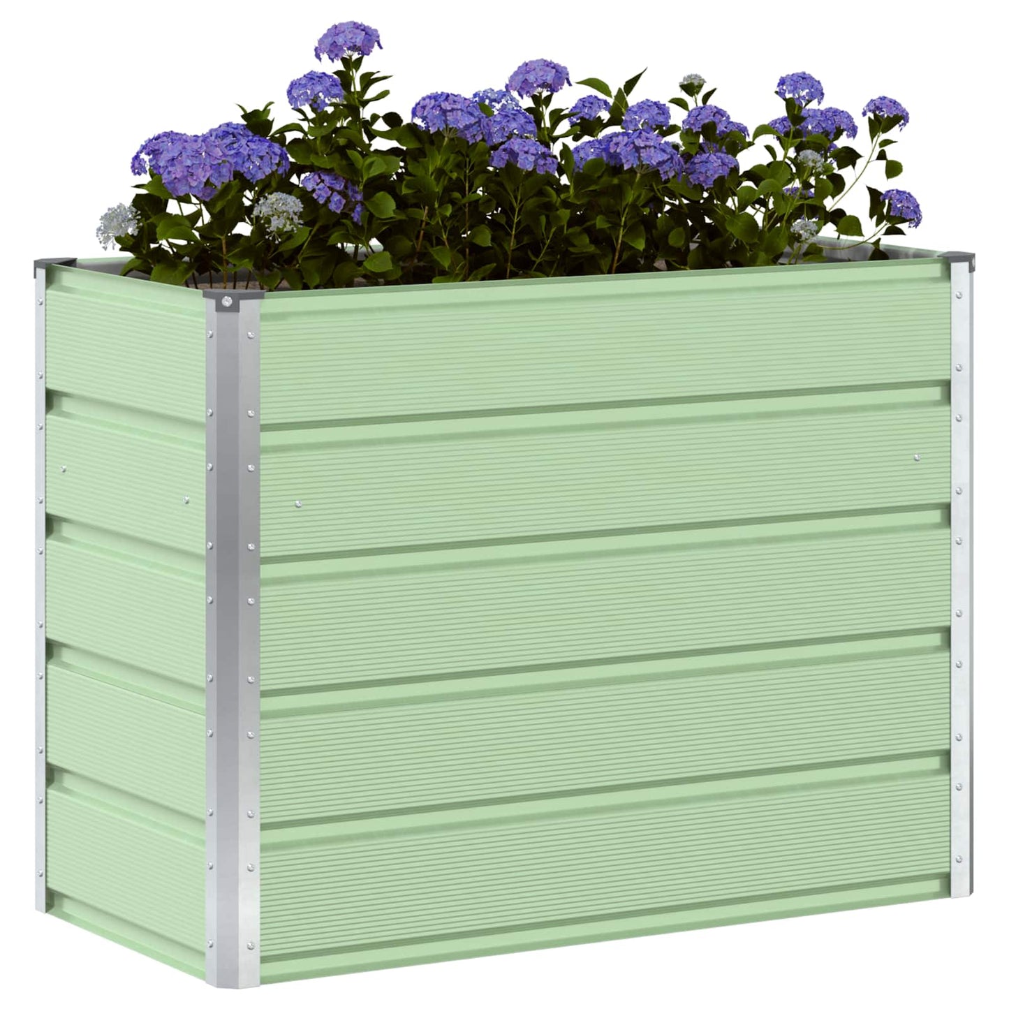 vidaXL Pflanzkübel Pastellgrün 480 x 50 x 45 cm Verzinkter Stahl