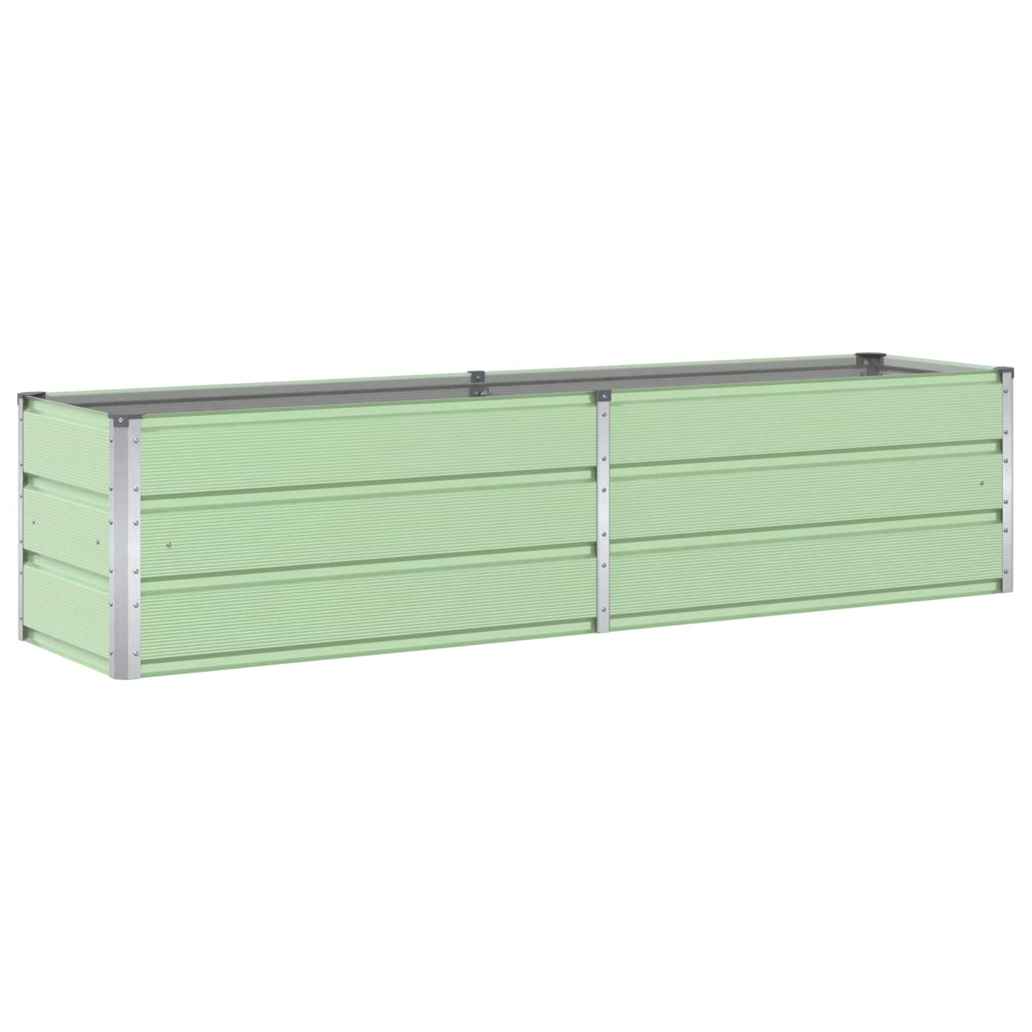 vidaXL Pflanzkübel Pastellgrün 480 x 50 x 45 cm Verzinkter Stahl
