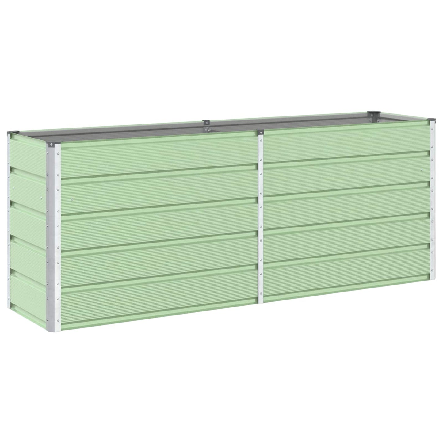 vidaXL Pflanzkübel Pastellgrün 480 x 50 x 45 cm Verzinkter Stahl