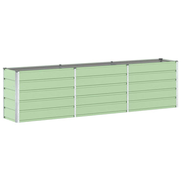 vidaXL Pflanzkübel Pastellgrün 480 x 50 x 45 cm Verzinkter Stahl