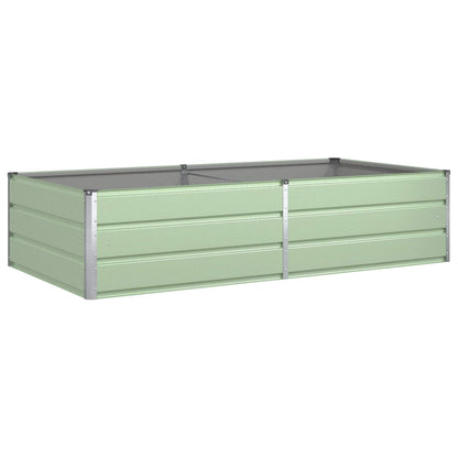 vidaXL Pflanzkübel Pastellgrün 195 x 100 x 45 cm Verzinkter Stahl