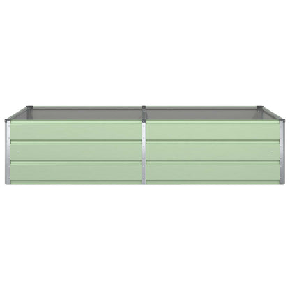vidaXL Pflanzkübel Pastellgrün 195 x 100 x 45 cm Verzinkter Stahl