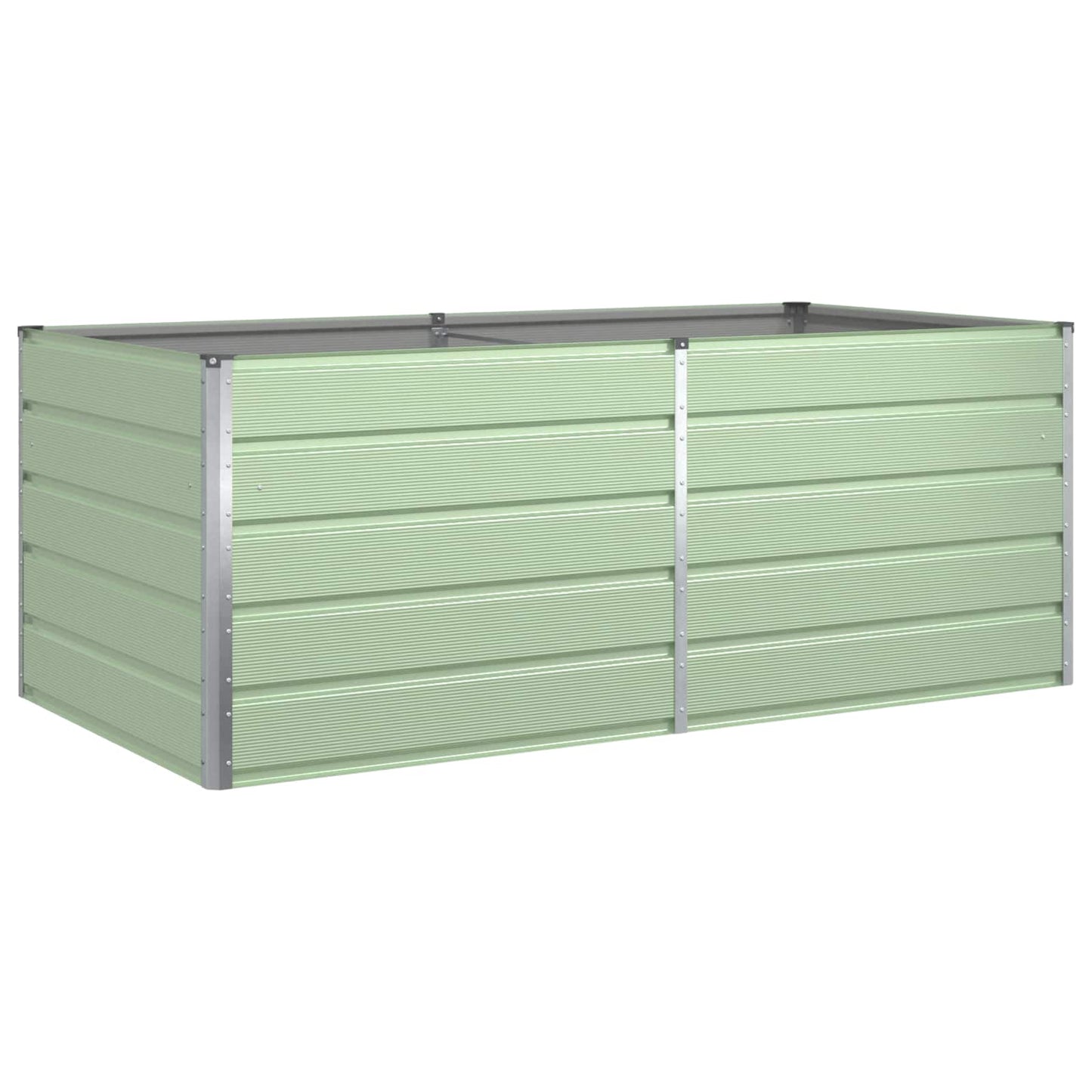 vidaXL Pflanzkübel Pastellgrün 195 x 100 x 45 cm Verzinkter Stahl