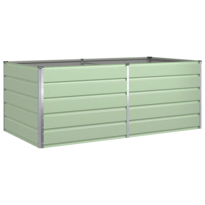 vidaXL Pflanzkübel Pastellgrün 195 x 100 x 45 cm Verzinkter Stahl