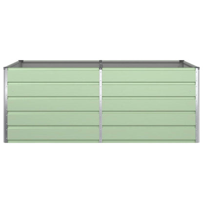 vidaXL Pflanzkübel Pastellgrün 195 x 100 x 45 cm Verzinkter Stahl