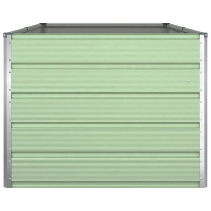 vidaXL Pflanzkübel Pastellgrün 195 x 100 x 45 cm Verzinkter Stahl