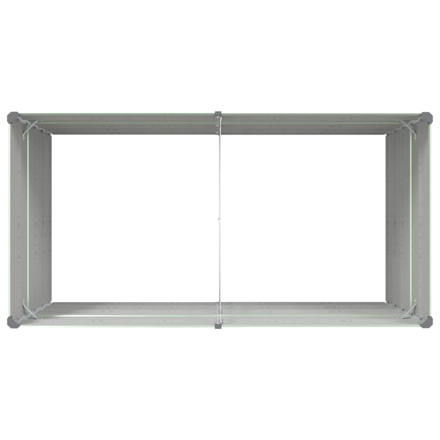 vidaXL Pflanzkübel Pastellgrün 195 x 100 x 45 cm Verzinkter Stahl