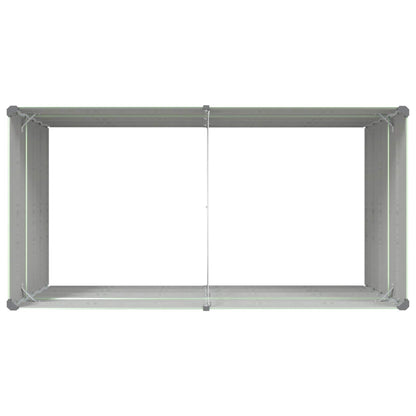 vidaXL Pflanzkübel Pastellgrün 195 x 100 x 45 cm Verzinkter Stahl