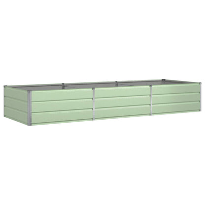 vidaXL Pflanzkübel Pastellgrün 195 x 100 x 45 cm Verzinkter Stahl