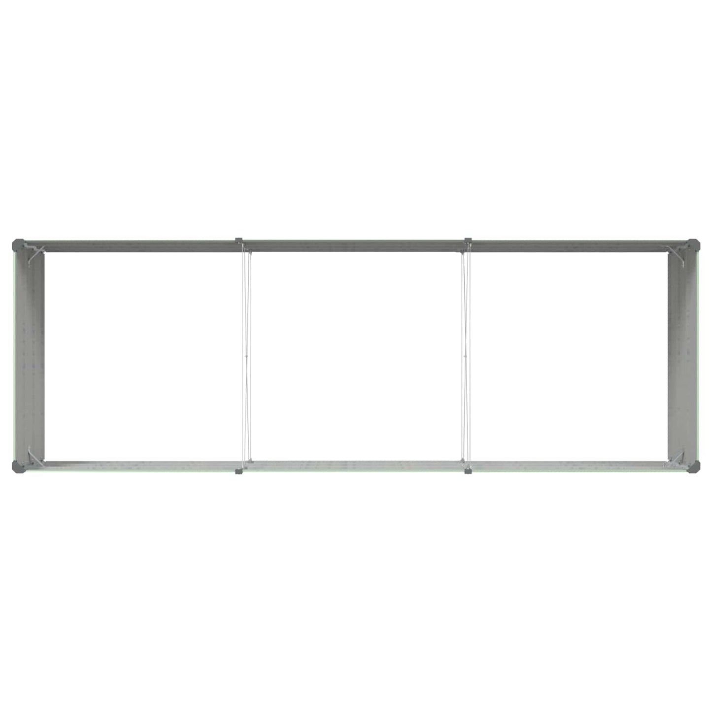vidaXL Pflanzkübel Pastellgrün 195 x 100 x 45 cm Verzinkter Stahl