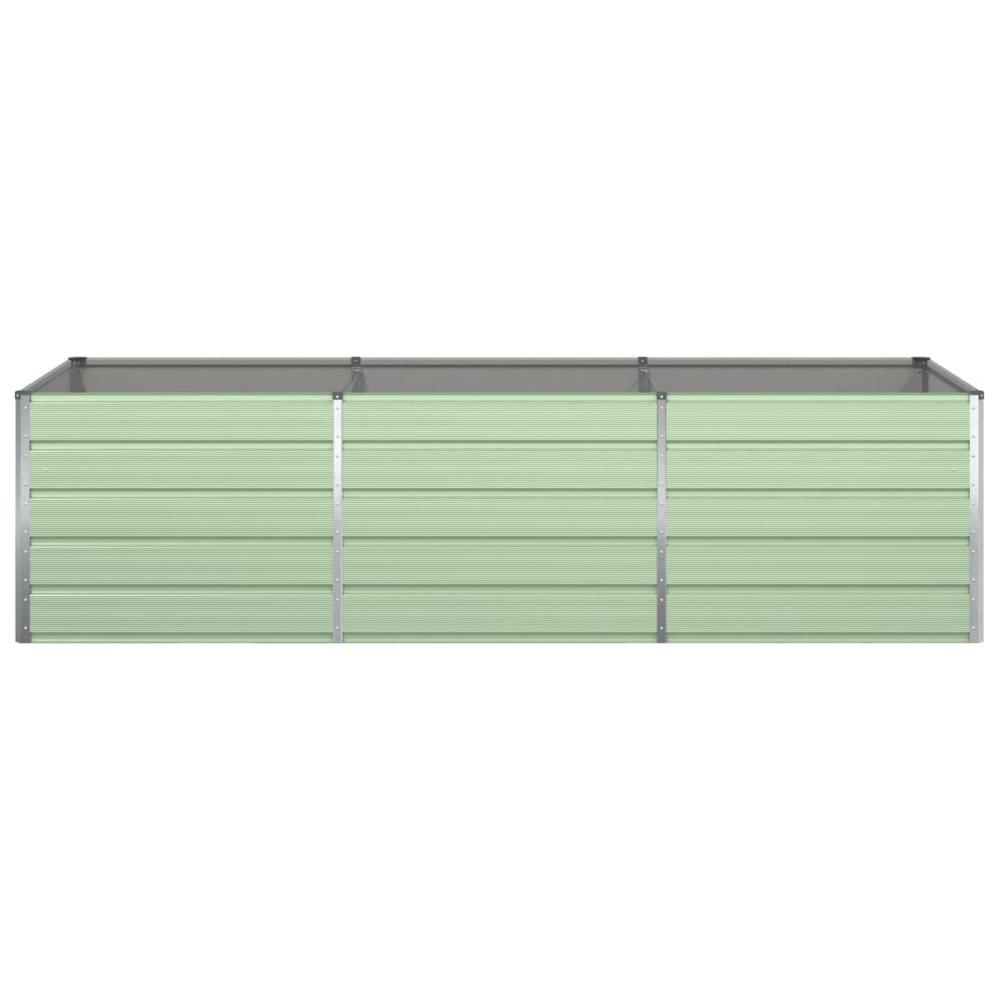 vidaXL Pflanzkübel Pastellgrün 195 x 100 x 45 cm Verzinkter Stahl