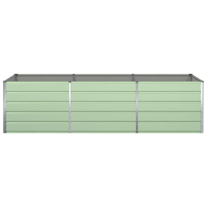 vidaXL Pflanzkübel Pastellgrün 195 x 100 x 45 cm Verzinkter Stahl
