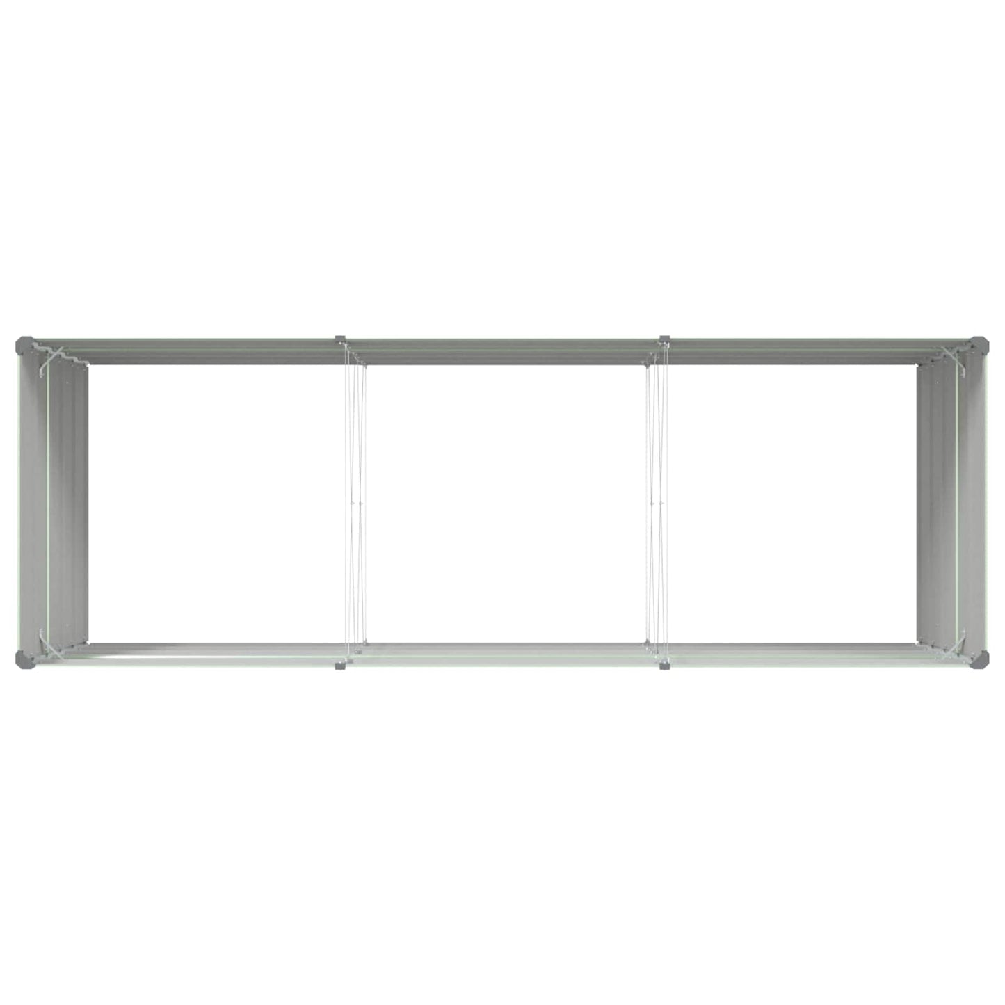 vidaXL Pflanzkübel Pastellgrün 195 x 100 x 45 cm Verzinkter Stahl