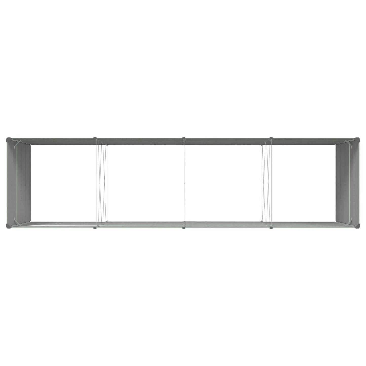 vidaXL Pflanzkübel Pastellgrün 195 x 100 x 45 cm Verzinkter Stahl