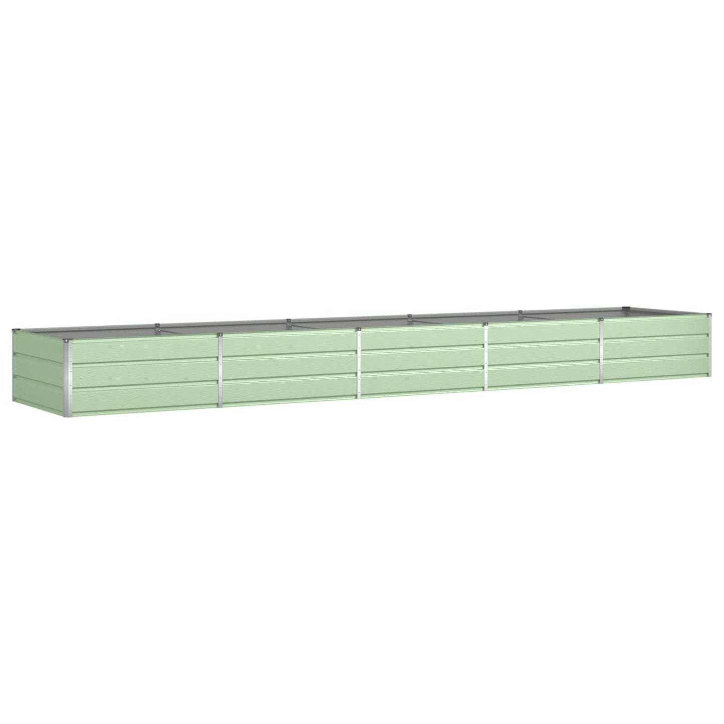 vidaXL Pflanzkübel Pastellgrün 195 x 100 x 45 cm Verzinkter Stahl
