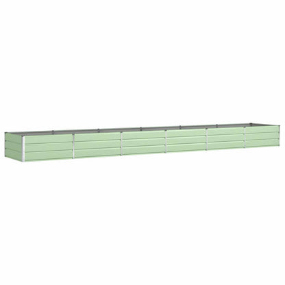 vidaXL Pflanzkübel Pastellgrün 195 x 100 x 45 cm Verzinkter Stahl