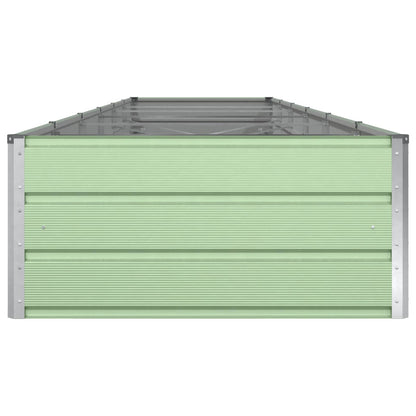 vidaXL Pflanzkübel Pastellgrün 195 x 100 x 45 cm Verzinkter Stahl