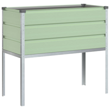 vidaXL Pflanzkübel Pastellgrün 100 x 45 x 90 cm Verzinkter Stahl