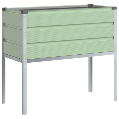 vidaXL Pflanzkübel Pastellgrün 100 x 45 x 90 cm Verzinkter Stahl