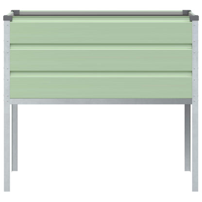 vidaXL Pflanzkübel Pastellgrün 100 x 45 x 90 cm Verzinkter Stahl