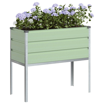 vidaXL Pflanzkübel Pastellgrün 100 x 45 x 90 cm Verzinkter Stahl