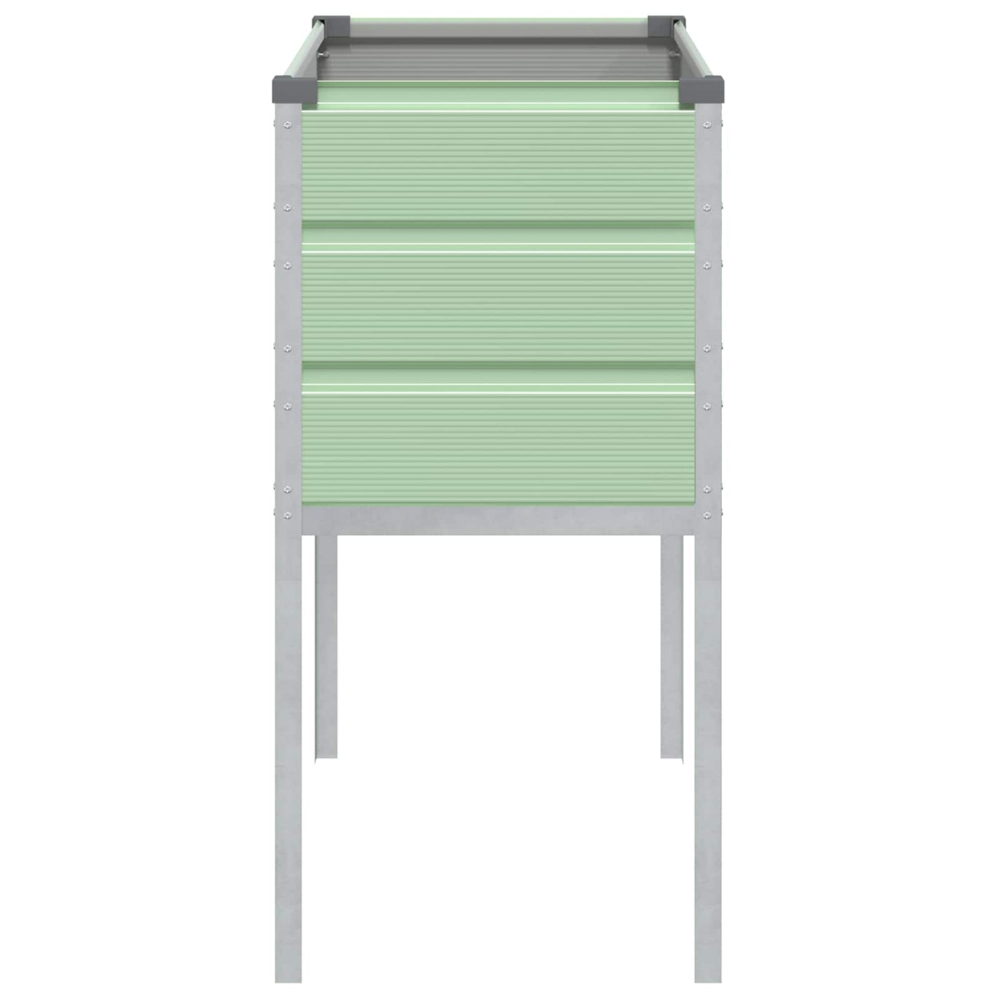 vidaXL Pflanzkübel Pastellgrün 100 x 45 x 90 cm Verzinkter Stahl