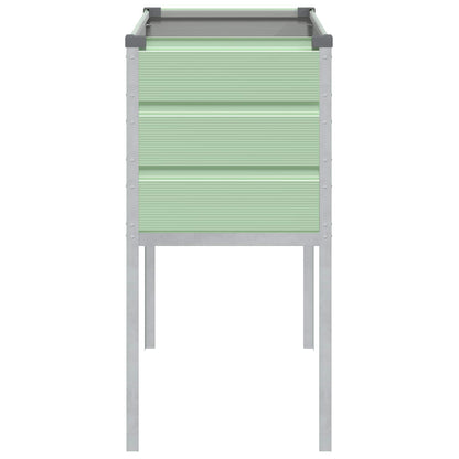 vidaXL Pflanzkübel Pastellgrün 100 x 45 x 90 cm Verzinkter Stahl