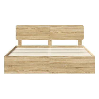 vidaXL Bettrahmen Sonoma 180 x 200 cm Massives Kiefernholz