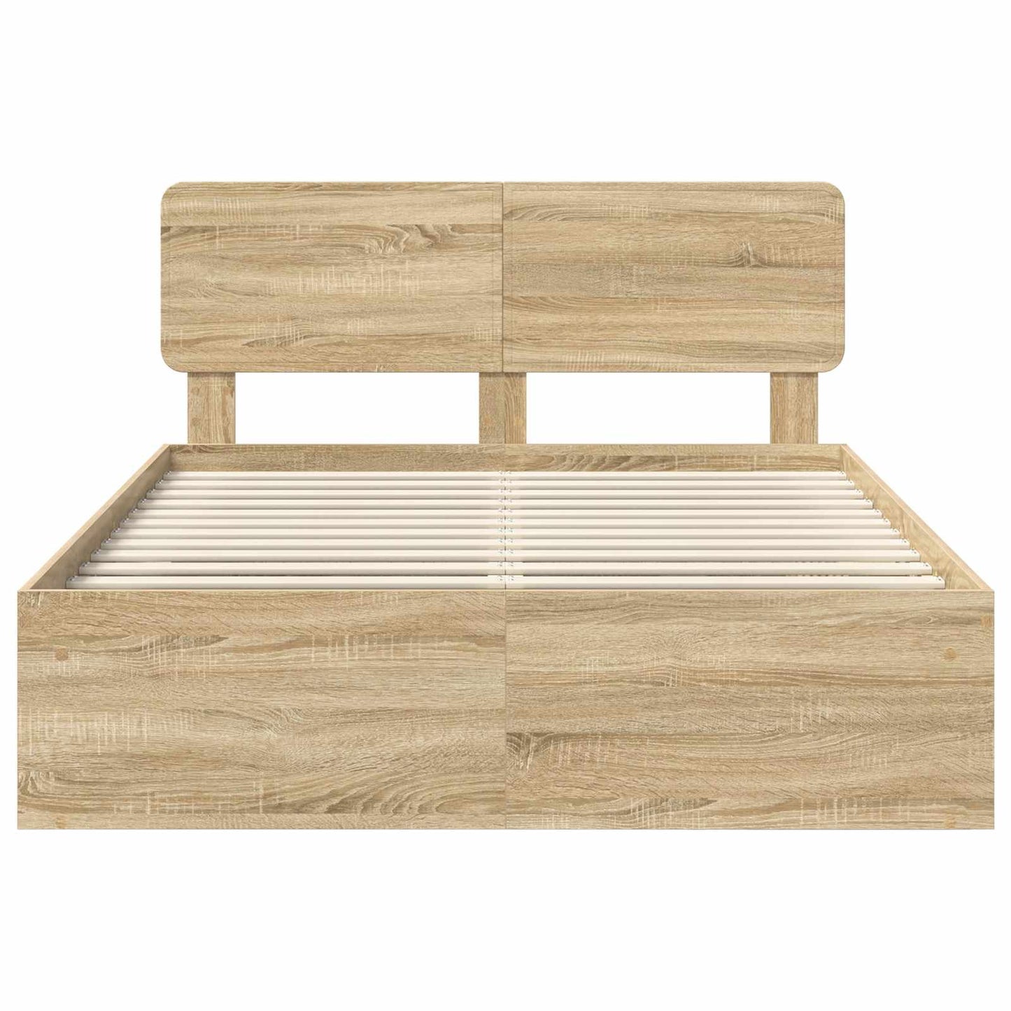 vidaXL Bettrahmen Sonoma 160 x 200 cm Massives Kiefernholz