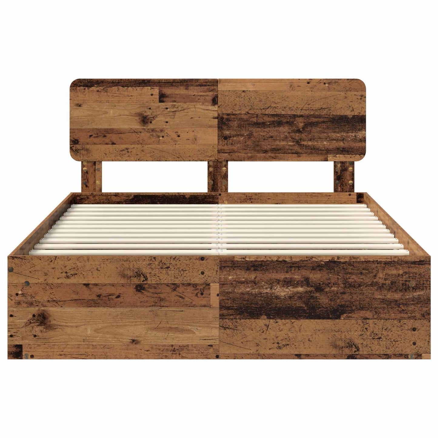 vidaXL Bettrahmen Altholz 150 x 200 cm Massives Kiefernholz