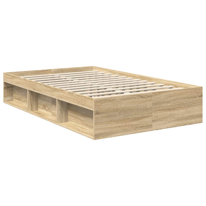 vidaXL Bettrahmen Sonoma 120 x 190 cm Massives Kiefernholz