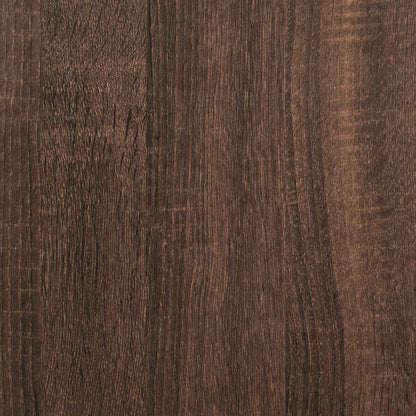 vidaXL Bettrahmen Braun Eichen-Optik 120 x 190 cm Massives Kiefernholz