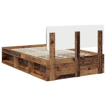 vidaXL Bettrahmen Altholz 120 x 190 cm Massives Kiefernholz