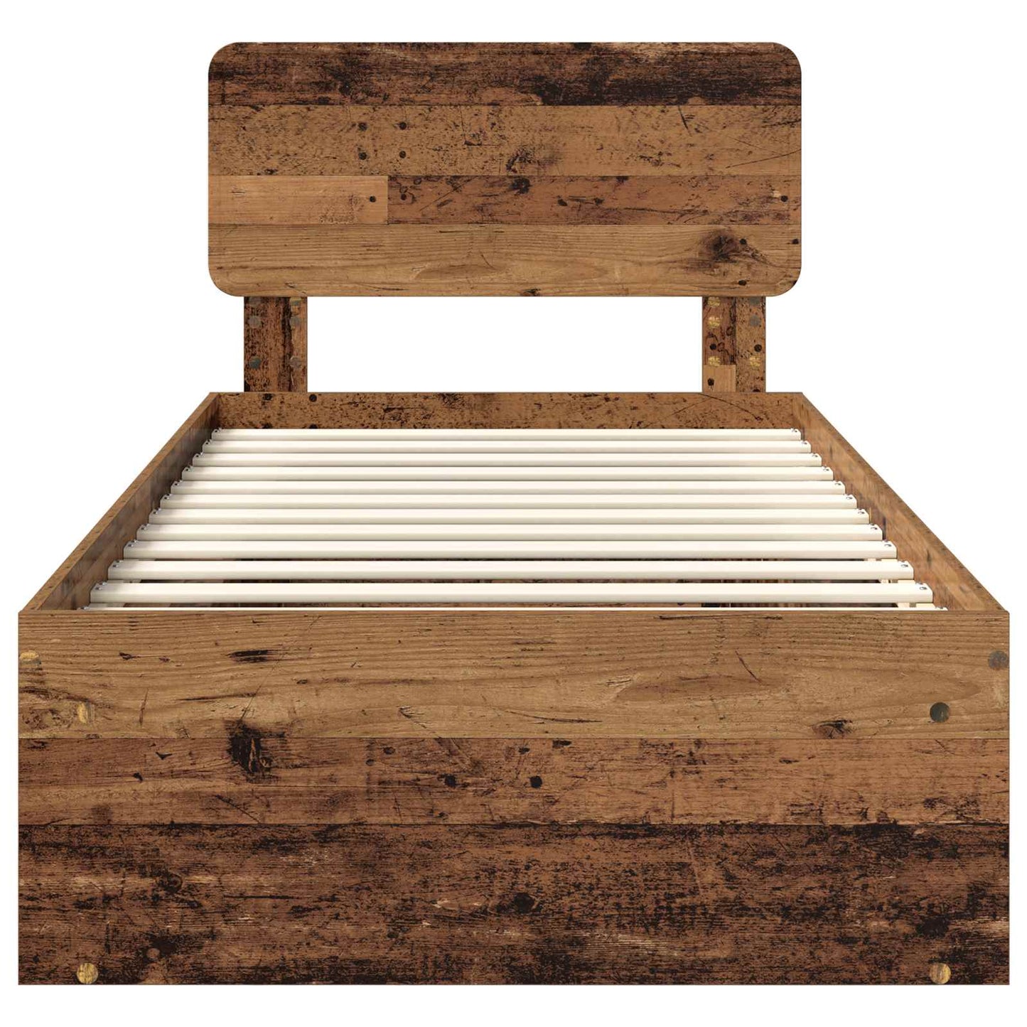 vidaXL Bettrahmen Altholz 75 x 190 cm Massives Kiefernholz