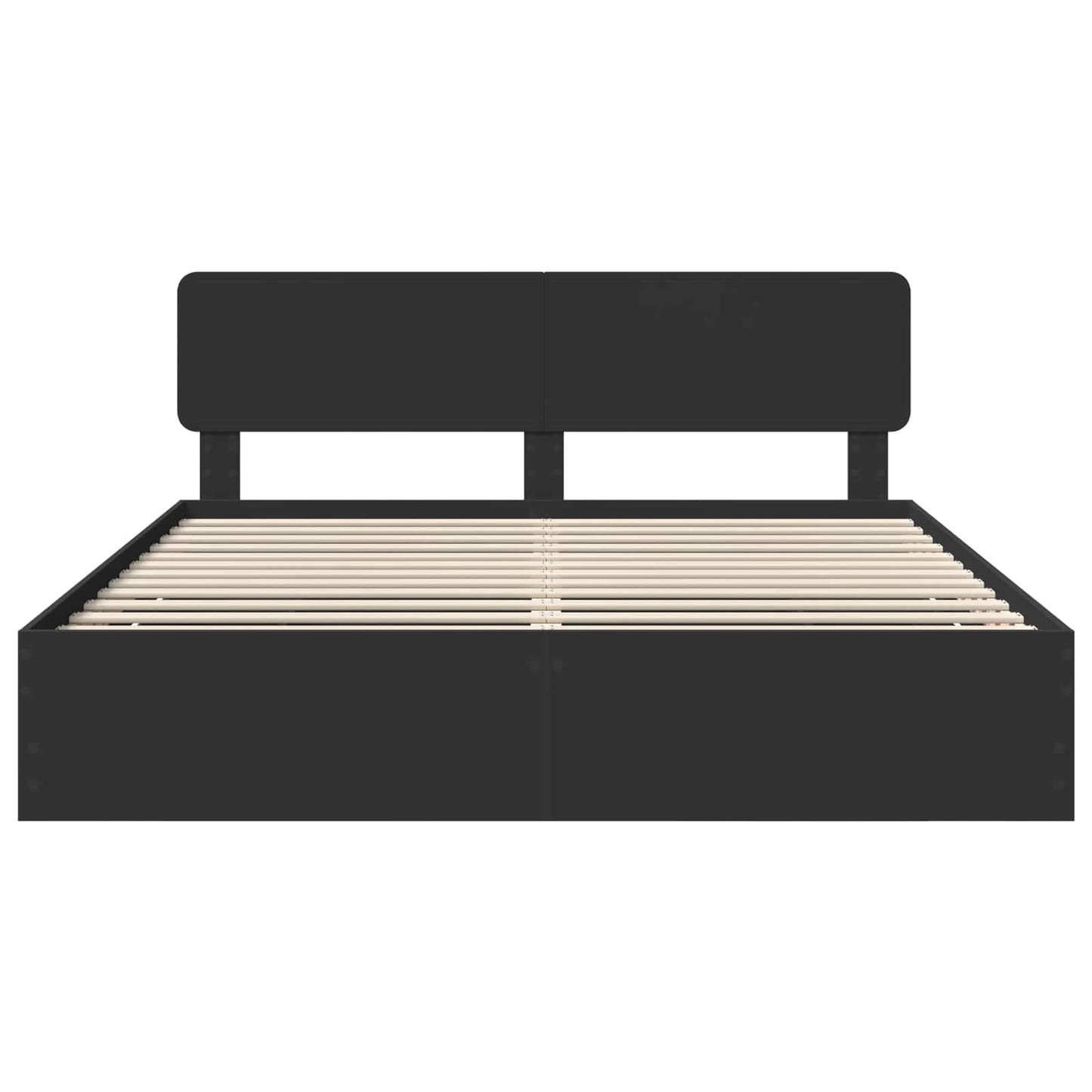 vidaXL Bettrahmen mit Schubladen Schwarz 200 x 200 cm Ingenieurs Holz
