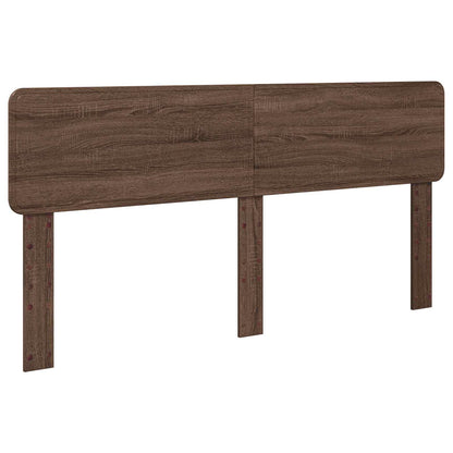 vidaXL Bettrahmen Braun Eichen-Optik 200 x 200 cm Ingenieurs Holz