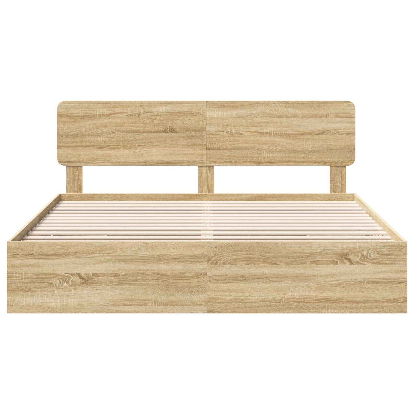 vidaXL Bettrahmen Sonoma-Eiche 180 x 200 cm Ingenieurs Holz