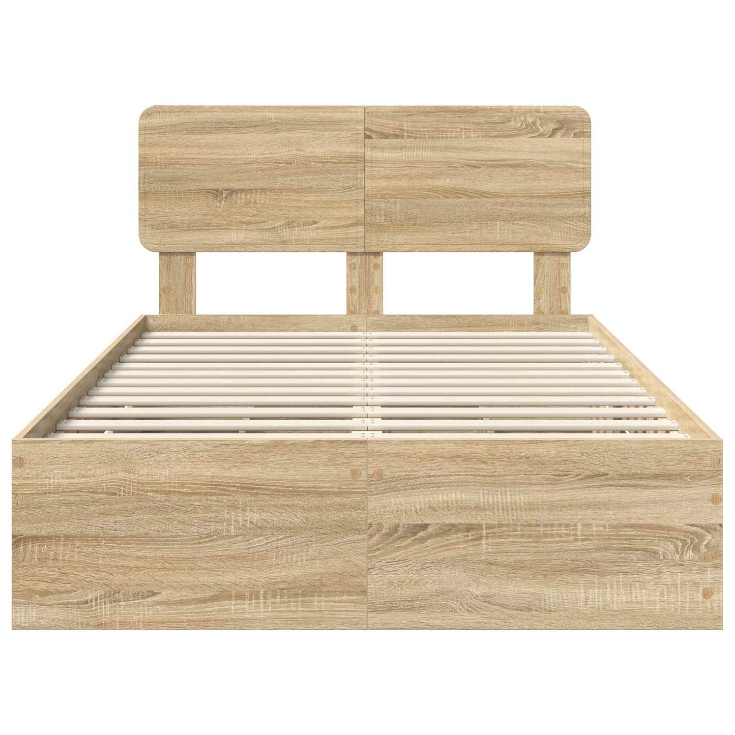 vidaXL Cadre de lit Chêne Sonoma 120 x 200 cm Bois d'ingénierie