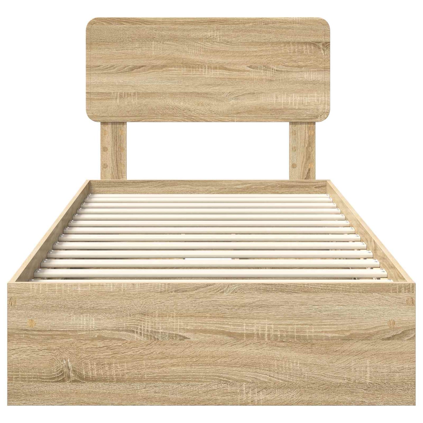 vidaXL Aufbewahrungsbett Sonoma-Eiche 90 x 200 cm Holzwerkstoff
