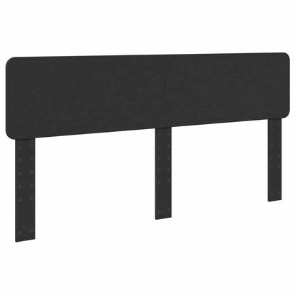 vidaXL Bettrahmen mit Kopfteil Schwarz 200 x 200 cm Holzwerkstoff