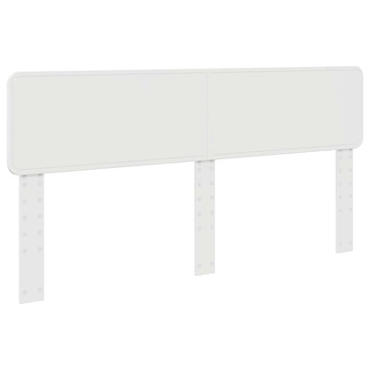 vidaXL Cadre de lit avec tête de lit Blanc 180 x 200 cm Bois d'ingénierie