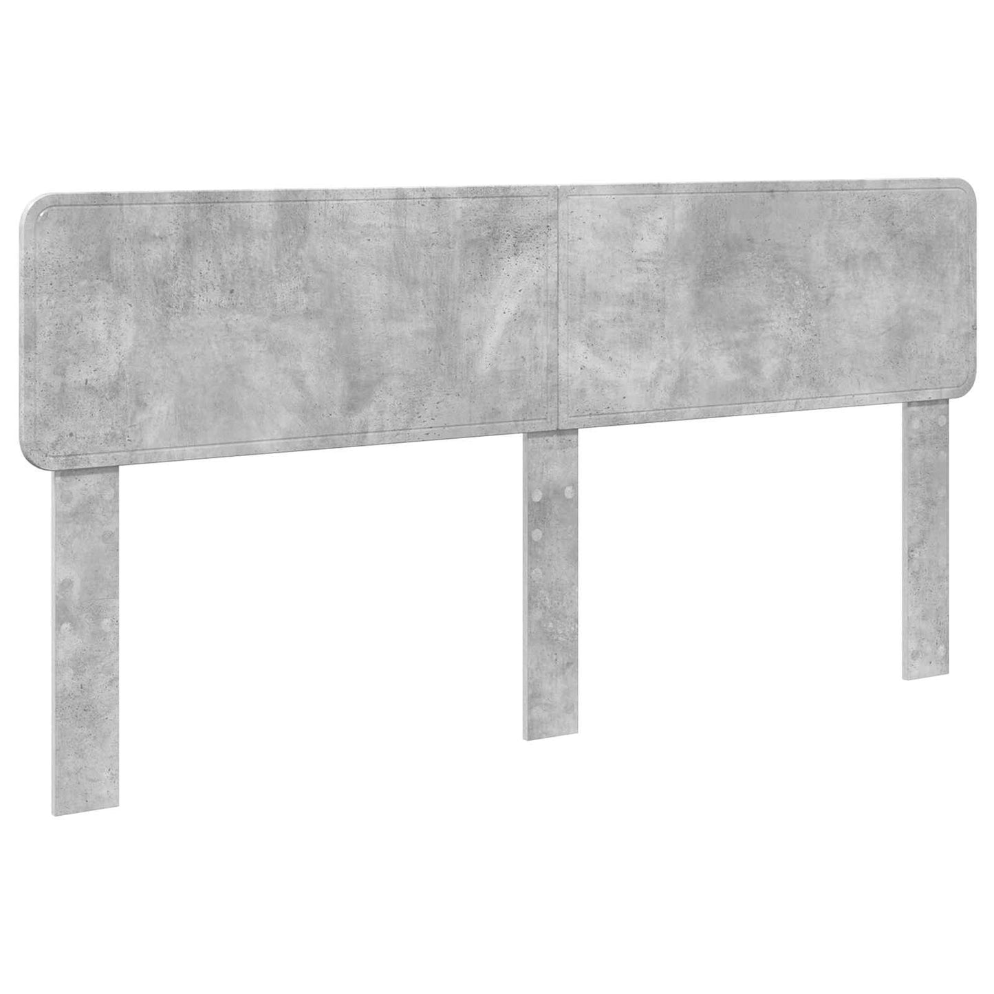 vidaXL Bettrahmen mit Kopfteil Beton Grau 180 x 200 cm Holzwerkstoff