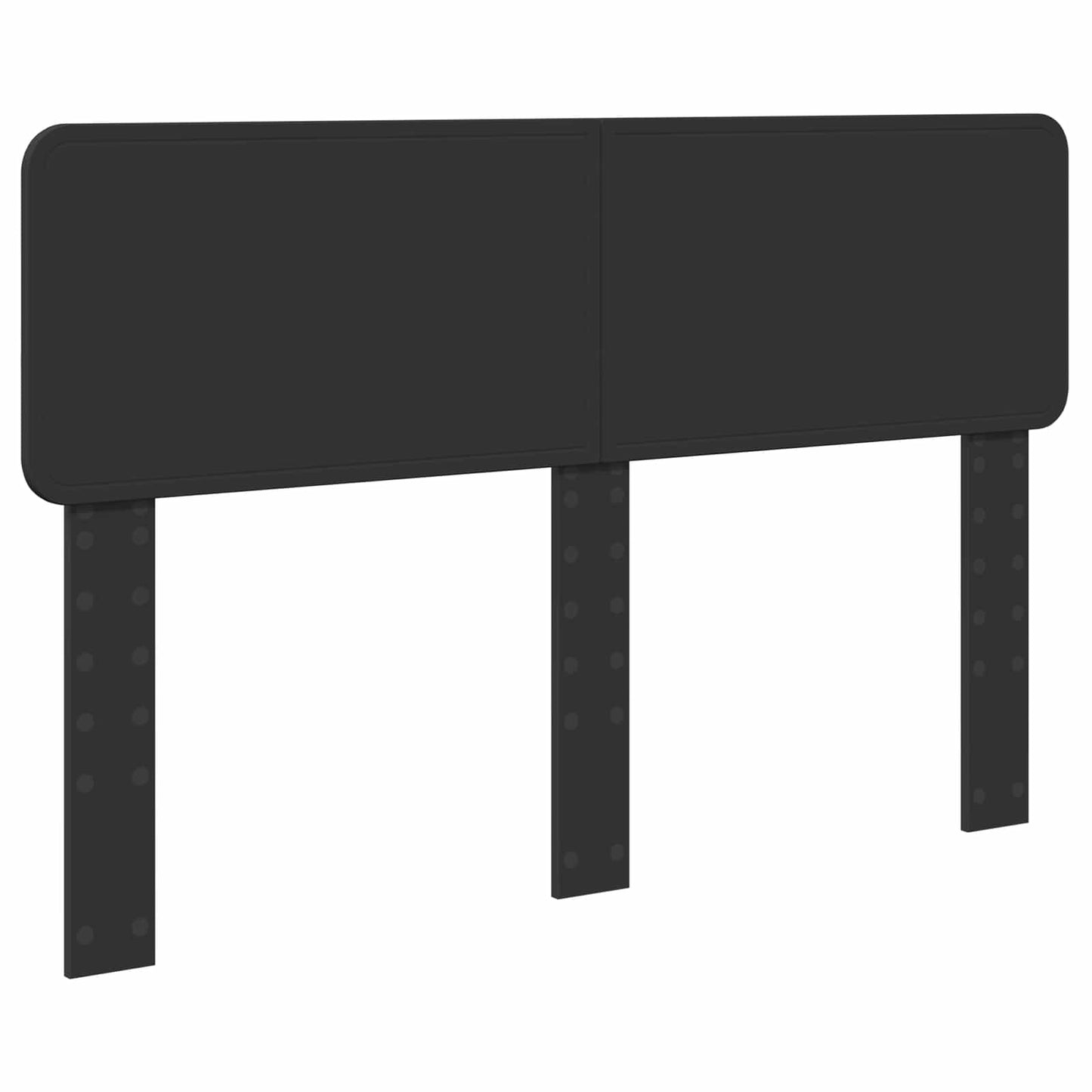 vidaXL Bettrahmen mit Kopfteil Schwarz 150 x 200 cm Holzwerkstoff