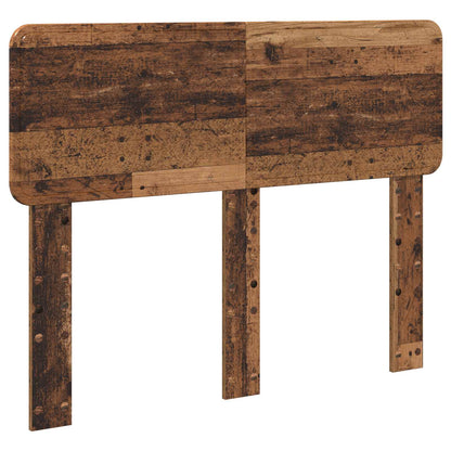 vidaXL Bettrahmen mit Kopfteil Altholz 120 x 190 cm Holzwerkstoff